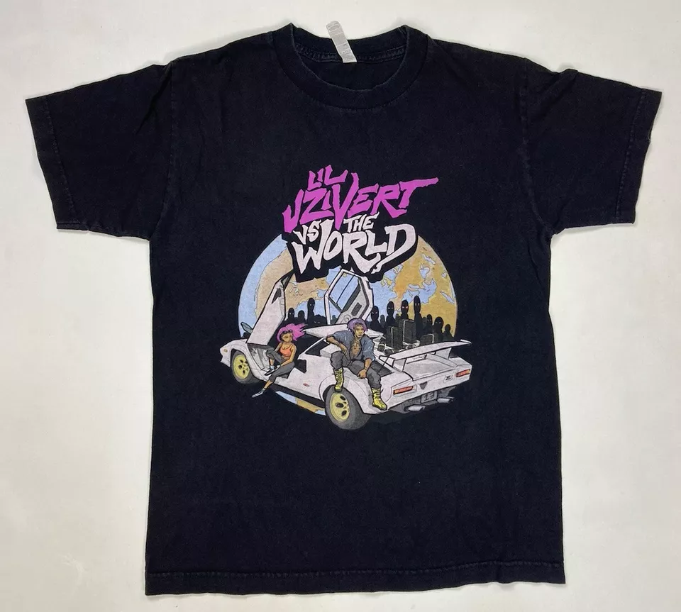 Camiseta Lil Uzi Vert Vs The World Gráfica Mujer Pequeña Negra Manga Corta Música Foto 1 de 4