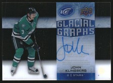 2015-16 Upper Deck Ice Glacial Graphs #GGJK John Klingberg Autograph