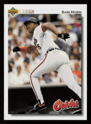 Sam Horn 1992 Upper Deck #338 Baltimore Orioles Baseball Card - Image 1 of 2