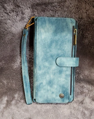 Funda/tarjeta billetera de cuero para teléfono CaseMe para Samsung S20 S21 S22 Foto 1 de 4