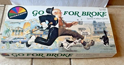 No. 58 Go for Broke Vintage 1985 Selchow & Righter Board Game 100 Complete - Image 1 of 4