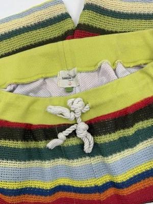 The Rainbow Stitch Stripe Crochet Look Mesh Lined Short Sz XL Swim ? - Image 1 of 4