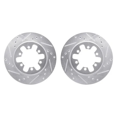 For Nissan Pickup 95-97 R1 Concepts Drilled & Slotted Front Brake Rotor Set Foto 1 de 2