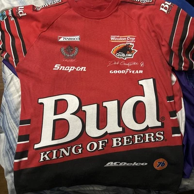 Camisa estampada XL vintage NASCAR Dale Earnhardt Jr Budweiser Foto 1 de 4