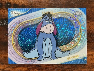 2025 Topps Chrome Disney EEYORE Card #143 Blue Mini Diamond Refractor 012/150 - Image 1 of 2