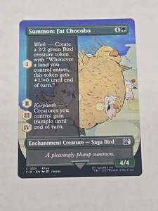 Summon: Fat Chocobo (Borderless) - 0371 - Final Fantasy - MTG - NM/M - Picture 1 of 2