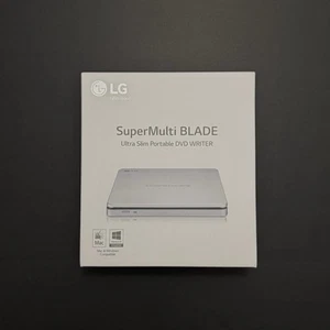 Grabadora de unidad de DVD externa LG USB 2.0 delgada portátil SuperMulti Blade - Imagen 1 de 4