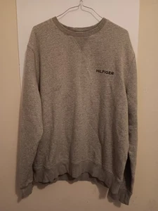 Tommy Hilfiger, Men's Size Large Sweater, Gray, Logo, Thick Material, EUC - Picture 1 of 4