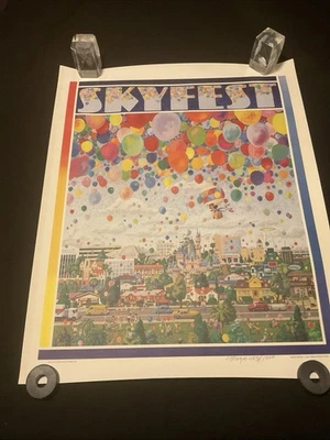 Vtg.Charles Boyer Poster Proof, Skyfest 1985 Disneyland 30th Anniversary W/ Cert - Image 1 of 4