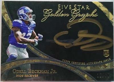 2014 Topps Five Star Golden Graphs /60 Rookie Auto Odell Beckham Jr. RC - Image 1 of 2