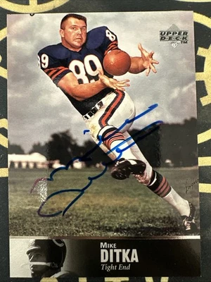 Upper Deck Legends Mike Ditka 1997 automático Foto 1 de 2
