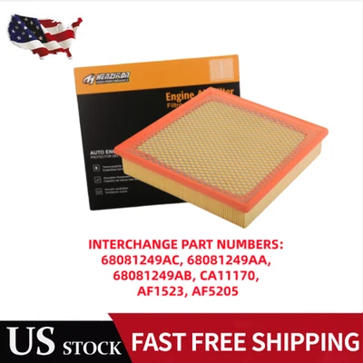 Filtro de aire del motor 68081249AC para Dodge Journey Avenger Chrysler 200 3,6 L Foto 1 de 4