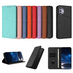 Magnet Flip Leather Stand Cover Case for Samsung A21 A22 A22S A31 A32 A40 M02 32 - Picture 1 of 20