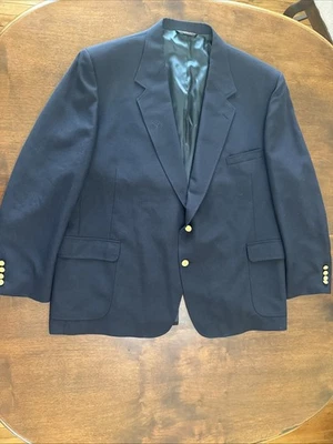 Blazer Lacrosse Azul Marino Dorado Botón Para Hombre 56L Hecho en EE. UU. Abrigo Deportivo Clásico Foto 1 de 4