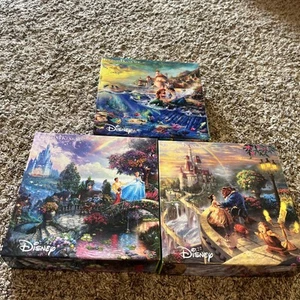 Thomas Kinkade Disney Puzzle Lot - Picture 1 of 7