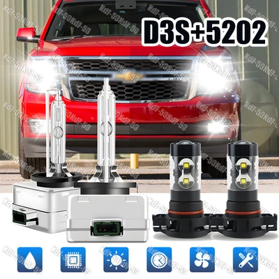 Combo de faros LED HID bajos + bombilla antiniebla 6000 k para Chevrolet Tahoe 2015-2015 Foto 1 de 4