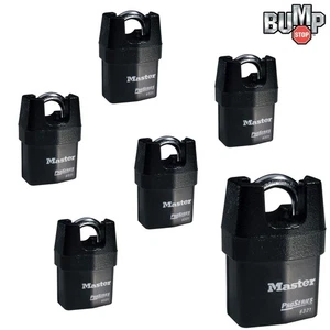 Master Lock High Security Padlocks - (6) Keyed Alike w/ BumpStop 6321NKA-6 - Picture 1 of 3
