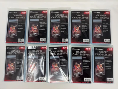 Fundas para tarjetas graduadas Ultra PRO RESELLABLES bolsa 10 paquetes de 100 lote de 1000 en total Foto 1 de 4