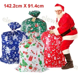3pcs 56''x36'' Large Christmas Gift Bags Reusable Party Sacks Wrap Present Bags - Picture 1 of 22