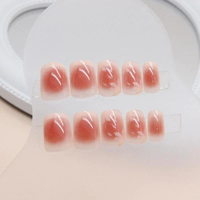 +Unghie Finte French Manicure Punte Finte Premere su Copertura Unghie Completa c R7M7 - Immagine 1 di 4