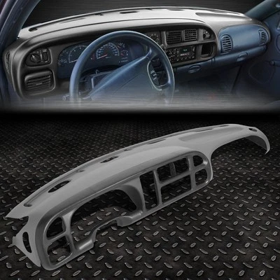 FOR 98-02 DODGE RAM TRUCK 1500-3500 DASHBOARD COVER CAP OVERLAY+INSTRUMENT BEZEL - Image 1 of 4