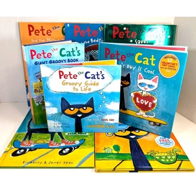 Lot of 9 PETE the CAT Books Series by Kimberly Dean HC DJ~I Can Read~ - Image 1 of 4
