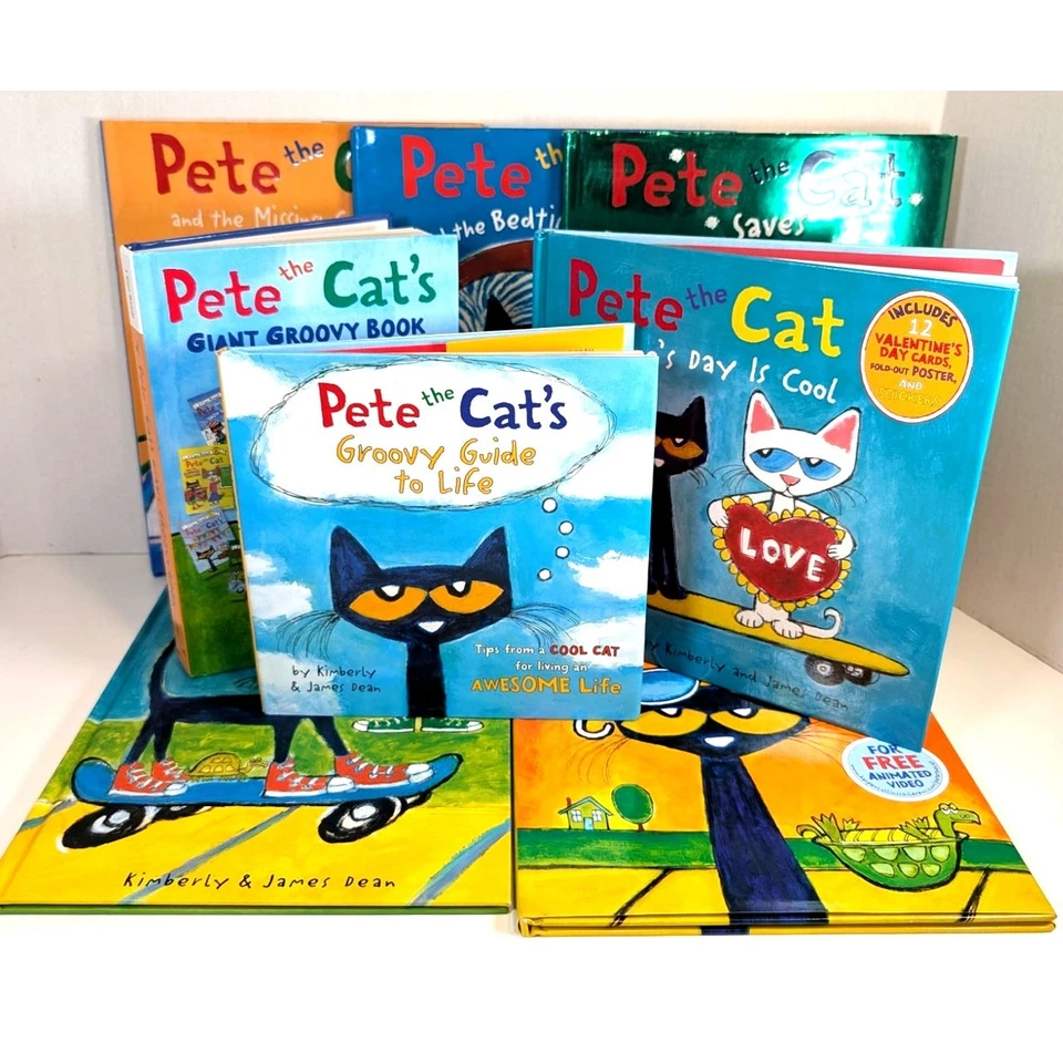 Lot of 9 PETE the CAT Books Series by Kimberly Dean HC DJ~I Can Read~ - Image 1 of 4