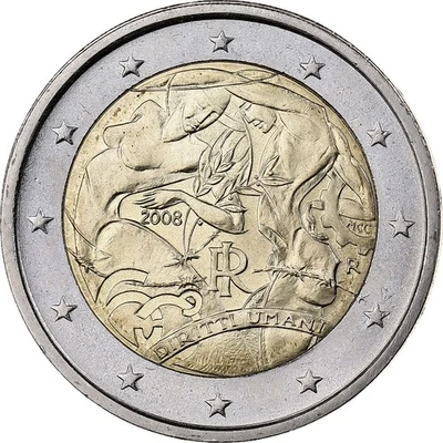 [#1222237] Italy, 2 Euro, 2008, Rome, Bi-Metallic, MS - Image 1 of 2