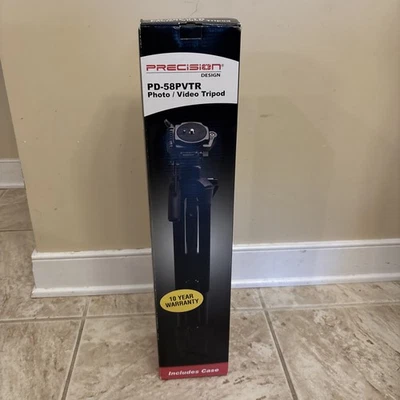 Trípode foto/video Precision Design PD-58PVTR con estuche nuevo en caja nunca abierto Foto 1 de 4