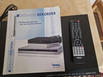 DVD-HDD Rekorder Targa DRH 5700x mit Bedienungsanleitung und Fernbedienung - Bild 1 von 3
