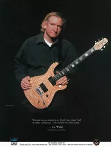 Eagles Joe Walsh Carvin CT6T Gitarren 2005 Promo Ad 8x11 Mini Poster - Bild 1 von 1