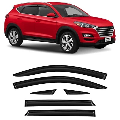 Sun Rain Visors Wind Rain Guards for 2016-2021 Hyundai Tucson SHATTERPROOF - Image 1 of 4