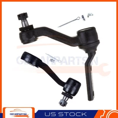 2 NEW PC Pitman Arm Idler Arm Kit For GMC Jimmy S15 Sonoma K6255 K6251T - Изображение 1 из 4