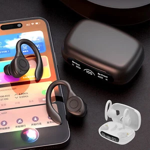 Black 5.3 Bluetooth Wireless Headphones Headset Stereo TWS Earphones EarbudJJ - Picture 1 of 11