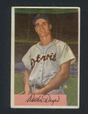 1954 Bowman #7 Walt Dropo EX/EX+ Tigers 96160  - Image 1 of 2