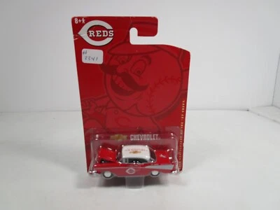 LEARNING CURVE 1/64 *VHTF* CINCINNATI REDS 1957 CHEVY BEL AIR NEW BASEBALL *READ - Image 1 of 4