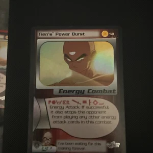 1x DBZ CCG TIEN'S POWER BURST 58 HOLO FOIL FRIEZA SAGA DRAGON BALL Z - Bild 1 von 2