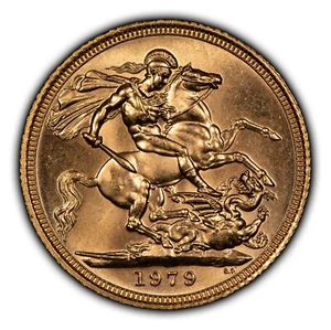 1979 Great Britain Sovereign Gold Coin - .2355 AGW - SKU-G1941 - Picture 1 of 4