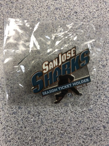 2014-2015 San Jose Sharks Season Ticket Holder NHL Hockey Pin FREE SHIPPING Cover