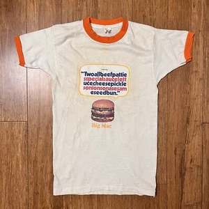 Vintage 1970's McDonald's Big Mac Promotional T-Shirt - Picture 1 of 5