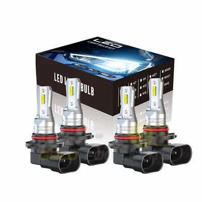 For Buick Rendezvous 2002-2007 4pcs 6000K LED Headlight High &Low Beam Bulbs Kit Foto 1 de 4
