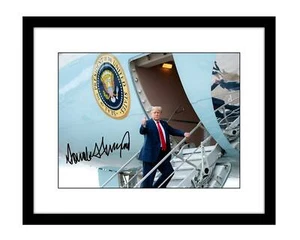 Donald Trump 8x10 Signed Photo autographed Air Force One 2020 Keep America Great - Picture 1 of 2