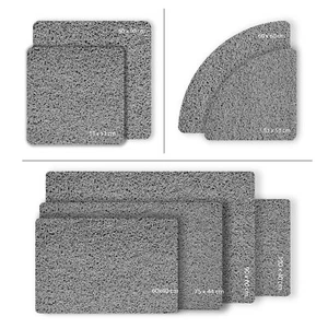 Grey Shower Mat Bath Mat Loofah Anti Slip Mould Super absorbent Quick Dry Mat - Picture 1 of 81