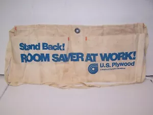 Vintage Carpenter's Advertising Nail Apron US PLYWOOD STAND BACK ROOM SAVER - Picture 1 of 2