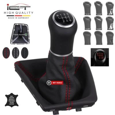 ICT Schaltknauf beleuchtet Schaltsack Manschette Leder für BMW X3 E83 F25 LED - Bild 1 von 4