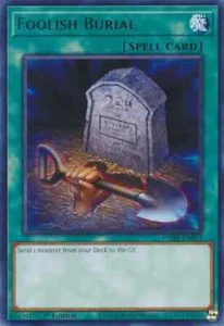 3x YUGIOH 1ST ED VASM-EN055 FOOLISH BURIAL RARE NEAR MINT (NM) - Picture 1 of 1