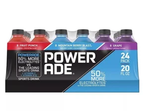 Powerade Sports Drink Variety Pack (20 fl. oz., 24 pk.) - Picture 1 of 3