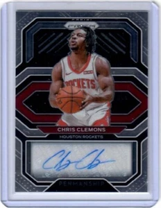 2020-21 Panini Prizm Chris Clemons Penmanship Auto Card Houston Rockets - Picture 1 of 2