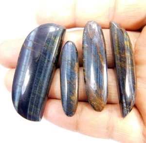 Occhio di Tigre Blu Multi Naturale 112,45Cts. Mix Cabochon pietra preziosa sfusa - Foto 1 di 3