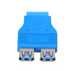 2 Ports USB 3.0 auf 20 Pin Hauptplatine Header Adapter ()